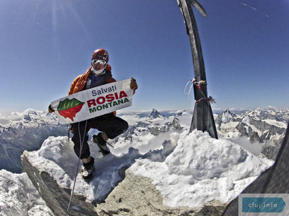 Vlad Căpușan: ”Am în plan să duc steagul campaniei Roșia Montană pe vârfurile pe care voi ajunge, purtând astfel pe cele mai înalte culmi ale Europei manifestul unei țări întregi.”