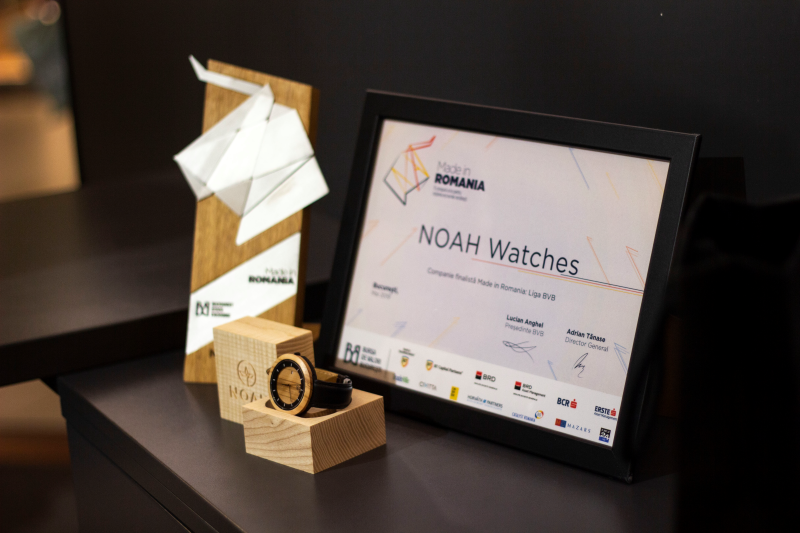 Startup-ul clujean Noah Watches, finalist al celei de a 3-a ediții “Made in Romania”