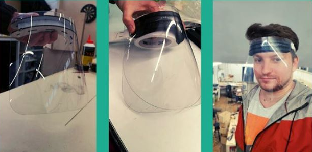 Viziere gratuite pentru medici, produse în România de către un grup de tineri antreprenori