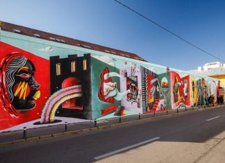 Pictură murală pentru aniversarea a 30 ani de înfrățire între Cluj-Napoca și Nantes, Franța