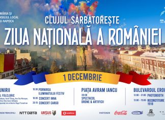 Clujul sărbătorește Ziua Națională a României. Programul zilei de 1 Decembrie 2022.