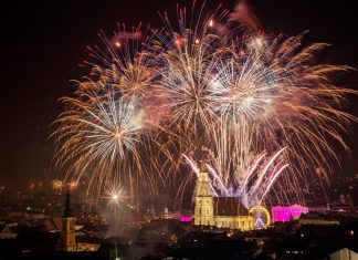 Revelion 2024 în Piața Unirii din Cluj-Napoca