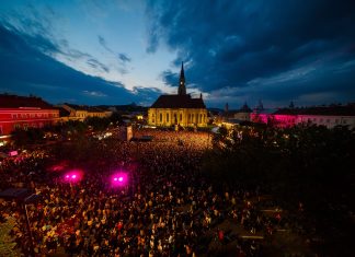 Încep Zilele Clujului: seară de concerte, spectacol drone, lasere și video mapping