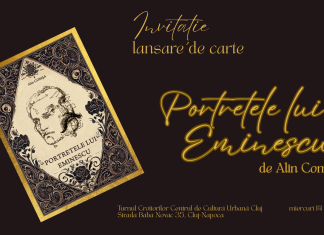 Lansare de carte la Cluj-Napoca: „Portretele lui Eminescu” de Alin Comșa