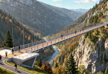 Cel mai înalt pod pietonal suspendat din Europa se va construi în Parva, Bistrița-Năsăud