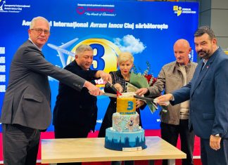 Aeroportul Internațional „Avram Iancu” Cluj a depășit trei milioane de pasageri pentru al treilea an consecutiv