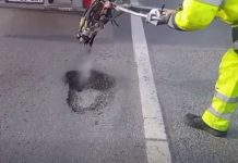 DRDP Cluj testează o nouă tehnologie pentru repararea drumurilor pe timp de iarnă (VIDEO)