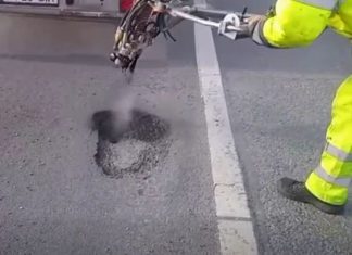 DRDP Cluj testează o nouă tehnologie pentru repararea drumurilor pe timp de iarnă (VIDEO)